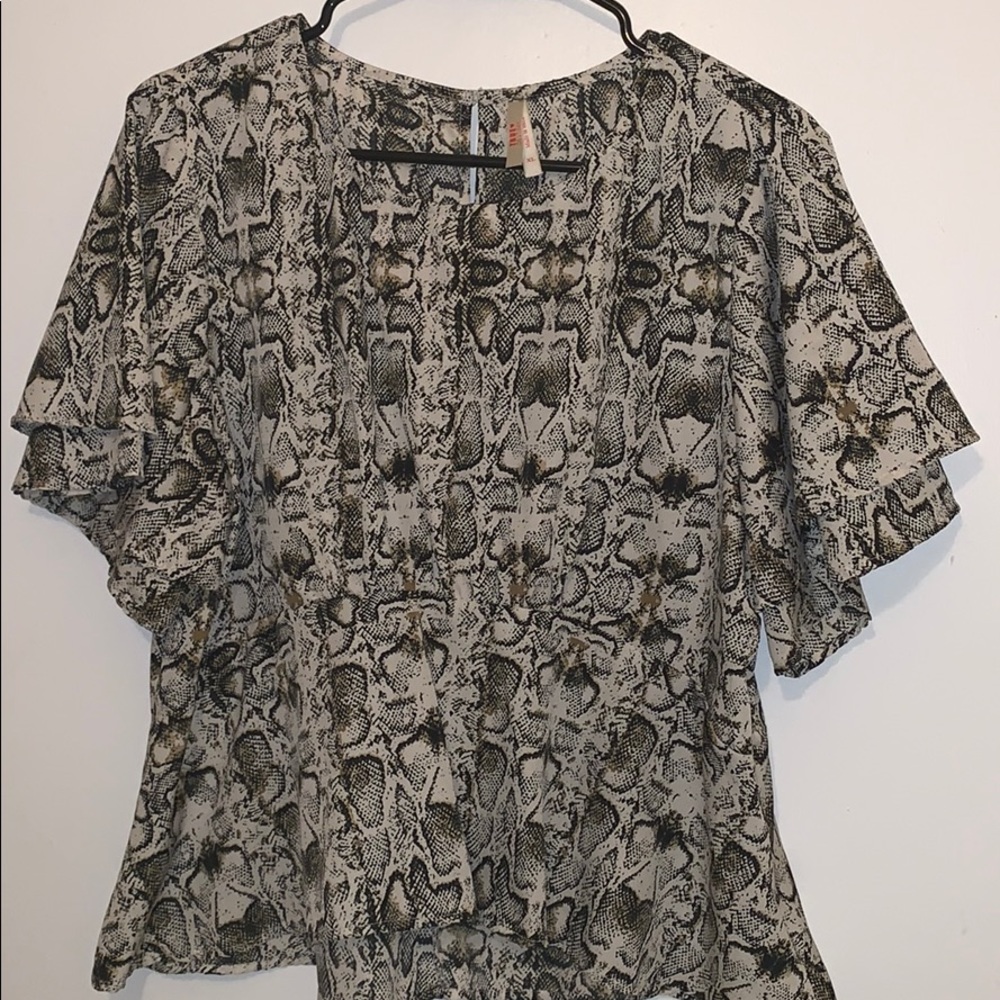 Snakeskin Top